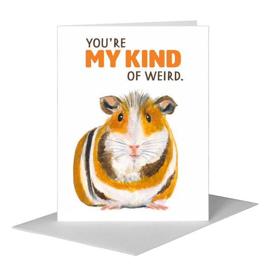 Guinea Pig, Greeting Card (#8078K) A2 Card Front, www.printedcanvas.com