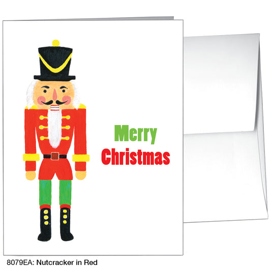 Nutcracker In Red, Greeting Card (8079EA)