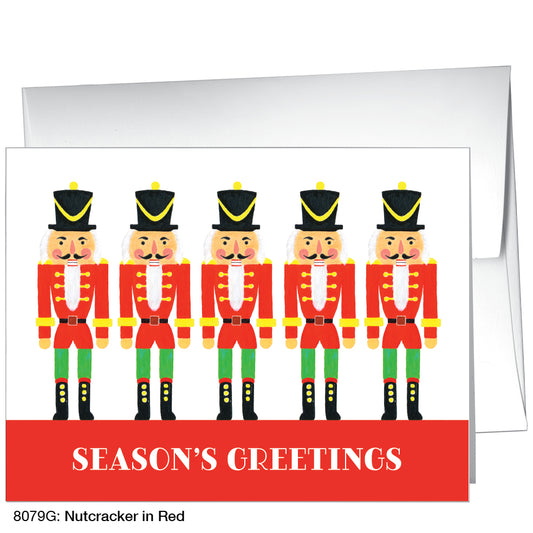 Nutcracker In Red, Greeting Card (8079G)