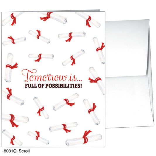 Scroll, Greeting Card (#8081C), A2 Card Front, www.printedcanvas.com