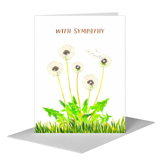 Dandelion Wish, Greeting Card (#8084DA) A2 Card Front, www.printedcanvas.com