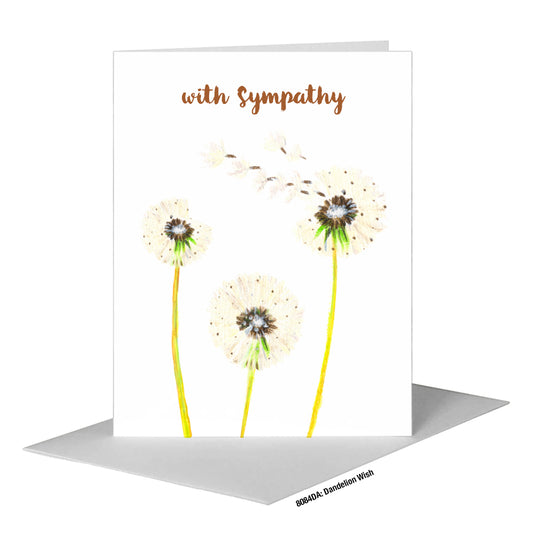 Dandelion Wish, Greeting Card (#8084DA)