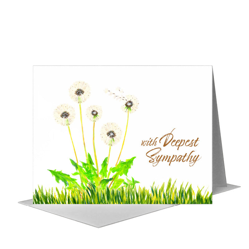 Dandelion Wish, Greeting Card (#8084D) A2 Card Front, www.printedcanvas.com