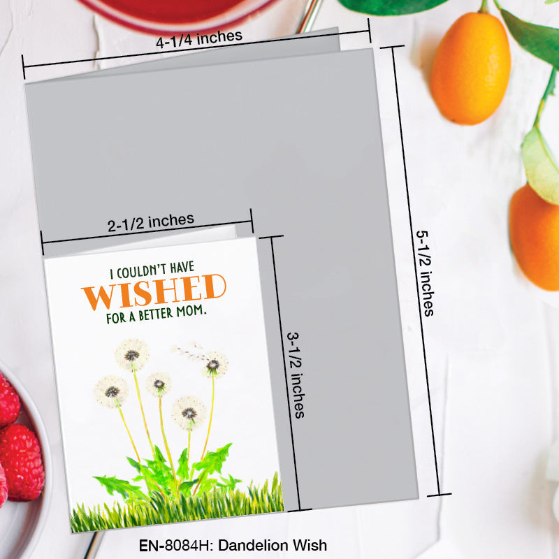 Dandelion Wish, Greeting Card (8084H), Enclosure, www.printedcanvas.com