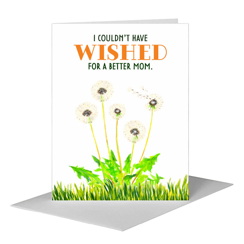 Dandelion Wish, Greeting Card (#8084H), A2 Card Front, www.printedcanvas.com