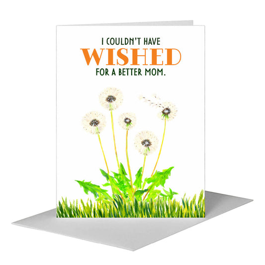Dandelion Wish, Greeting Card (#8084H) A2 Card Front, www.printedcanvas.com
