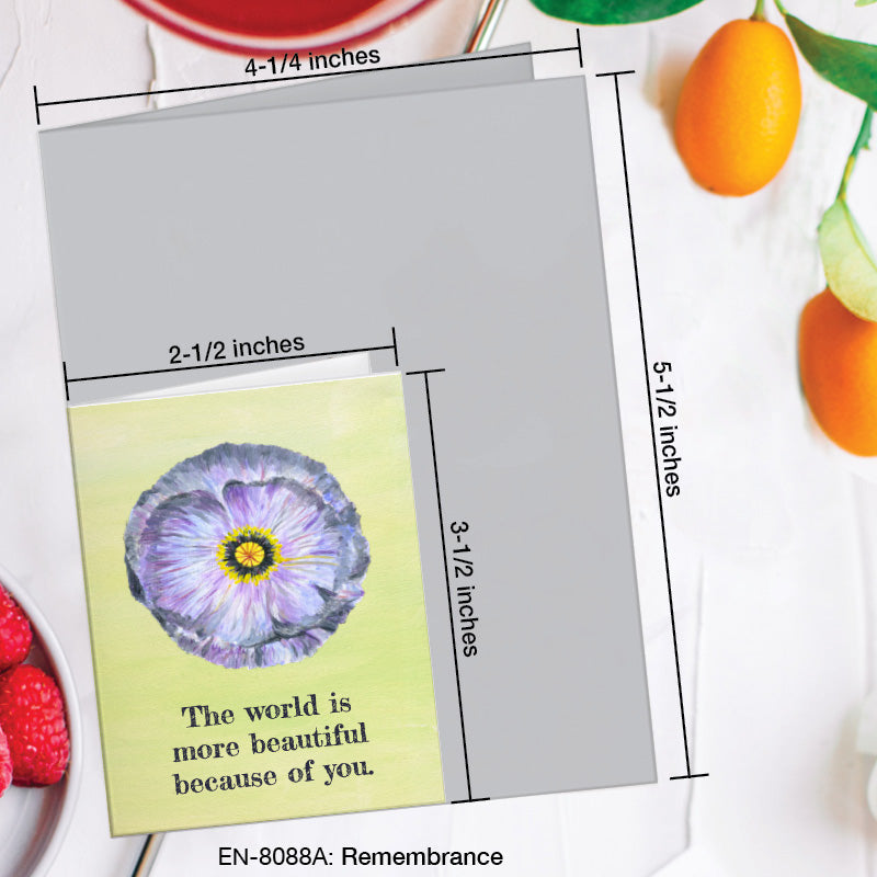 Remembrance, Greeting Card (8088A), Enclosure, www.printedcanvas.com