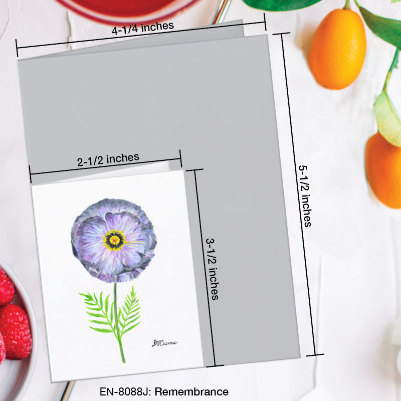 Remembrance, Greeting Card (8088J), Enclosure Card, www.printedcanvas.com