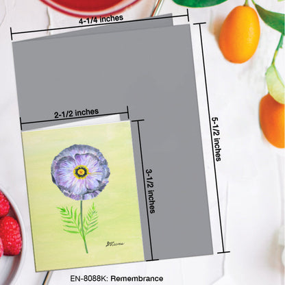Remembrance, Greeting Card (8088K), Enclosure Card, www.printedcanvas.com