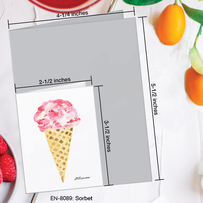 Sorbet, Greeting Card (8089A), Enclosure Card, www.printedcanvas.com