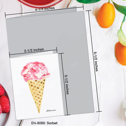 Sorbet, Greeting Card (8089A), Enclosure Card, www.printedcanvas.com