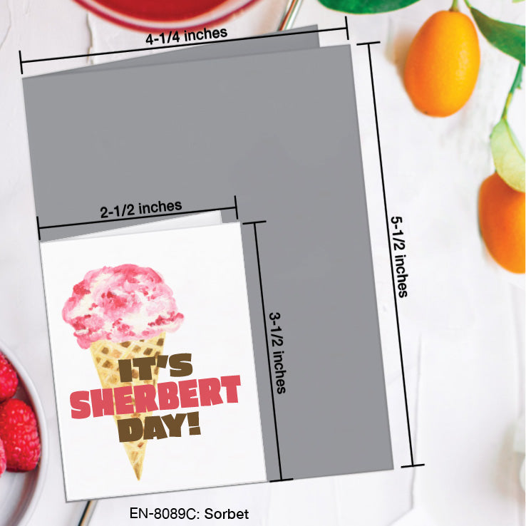 Sorbet, Greeting Card (8089C), Enclosure, www.printedcanvas.com