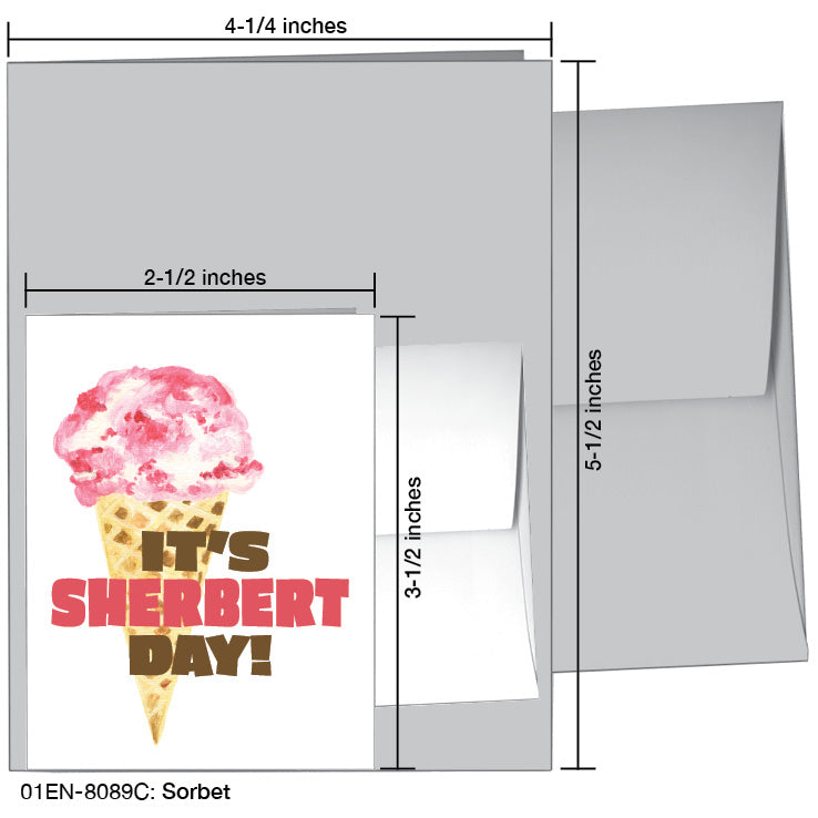 Sorbet, Greeting Card (8089C), Enclosure Card, www.printedcanvas.com