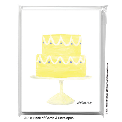 Yellow Cake, Greeting Card (#8090A)