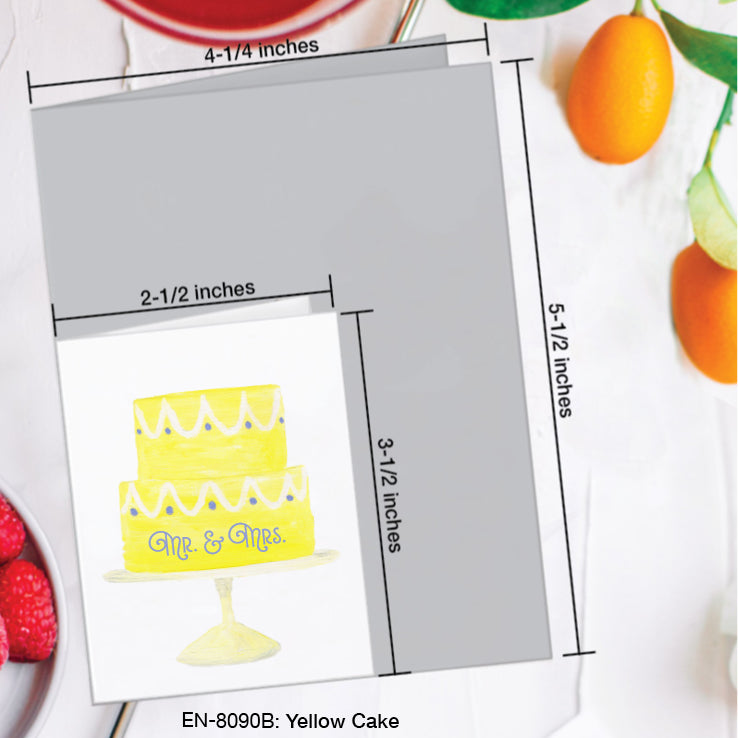 Yellow Cake, Greeting Card (#8090B)