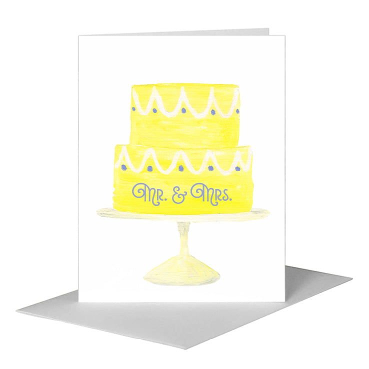 Yellow Cake, Greeting Card (#8090B), A2 Card Front, www.printedcanvas.com