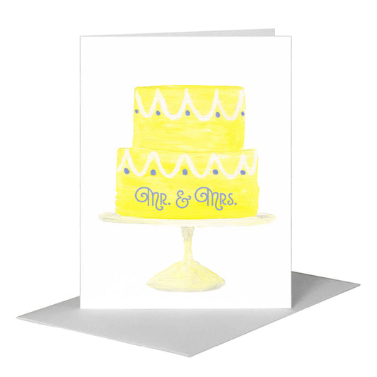 Yellow Cake, Greeting Card (#8090B) A2 Card Front, www.printedcanvas.com