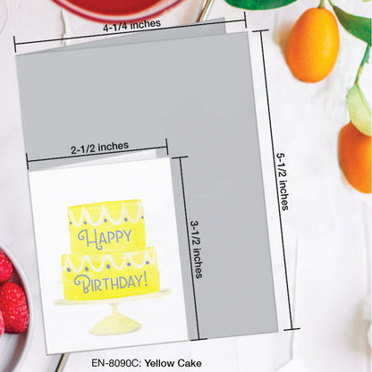 Yellow Cake, Greeting Card (#8090C)