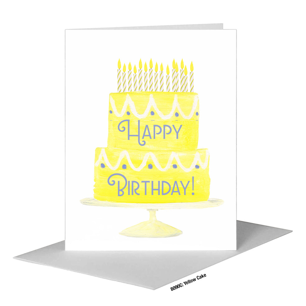 Yellow Cake, Greeting Card (#8090C)