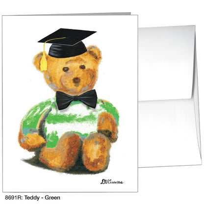 Teddy - Green, Greeting Card (8691R)
