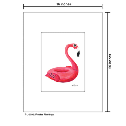 Floating Flamingo, Print (#8093)