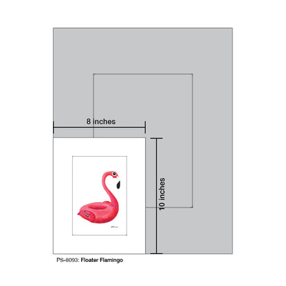 Floating Flamingo, Print (#8093)