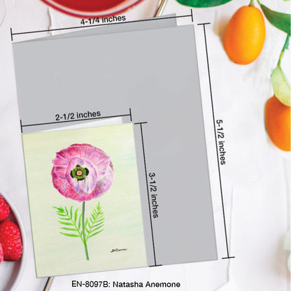 Natasha Anemone, Greeting Card (8097B), Enclosure Card, www.printedcanvas.com