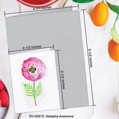 Natasha Anemone, Greeting Card (8097E), Enclosure Card, www.printedcanvas.com