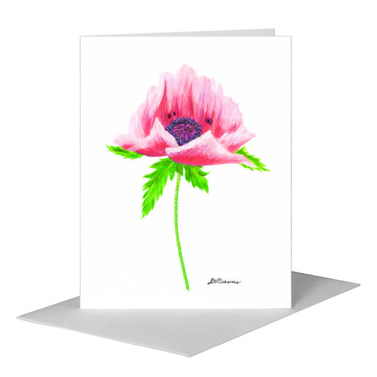 Papaver, Greeting Card (#8098C) A2 Card Front, www.printedcanvas.com