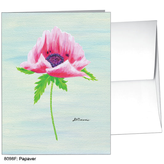 Papaver, Greeting Card (8098F), A2 Card Front, www.printedcanvas.com