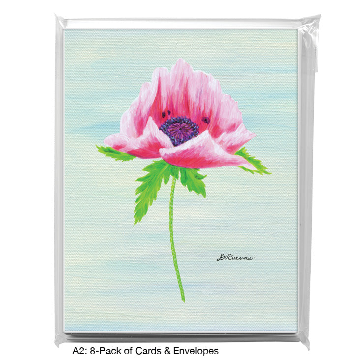 Papaver, Greeting Card (8098F), A2 Card 8-Pack, www.printedcanvas.com
