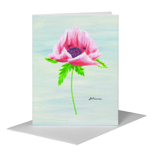 Papaver, Greeting Card (#8098F) A2 Card Front, www.printedcanvas.com