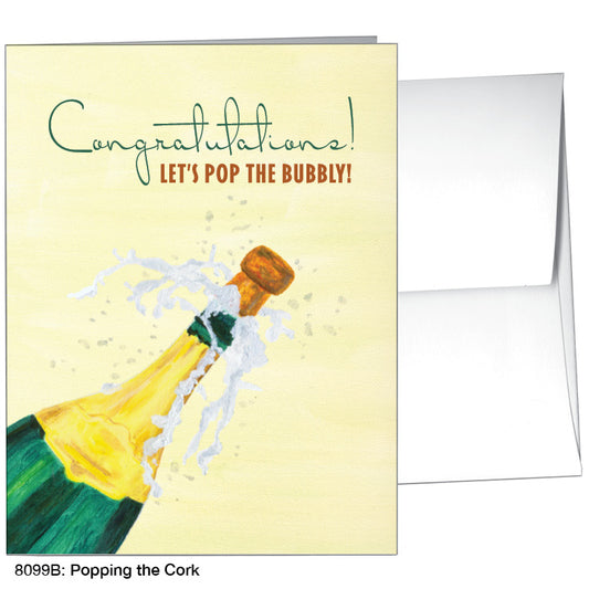 Popping the Cork, Greeting Card (8099B), A2 Card, printedcanvas.com