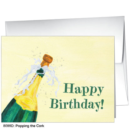 Popping the Cork, Greeting Card (8099D), A2 Card, printedcanvas.com