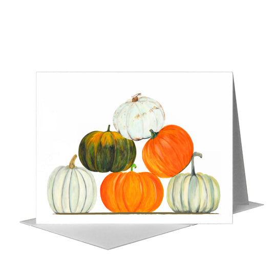 Pumpkins, Greeting Card (#8104B) A2 Card Front, www.printedcanvas.com