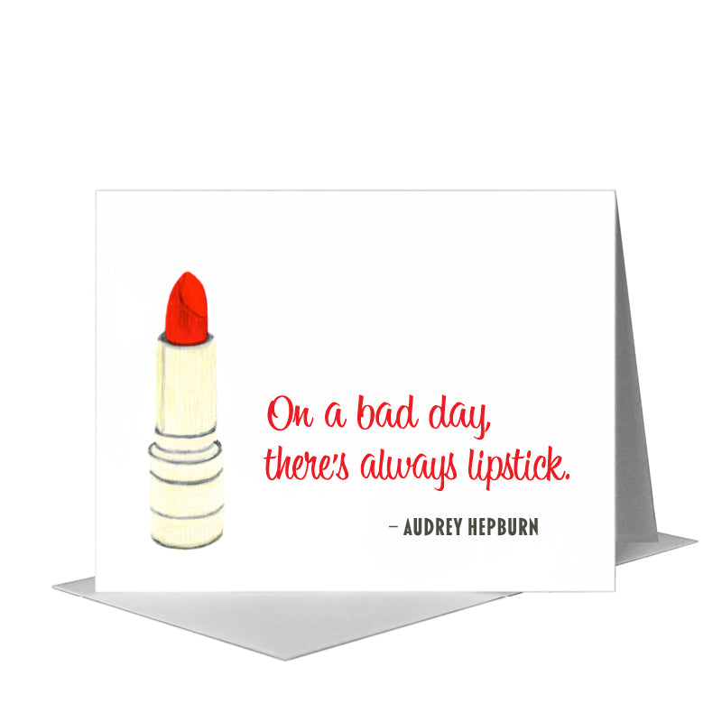 Lipstick, Greeting Card (#8107A), A2 Card Front, www.printedcanvas.com