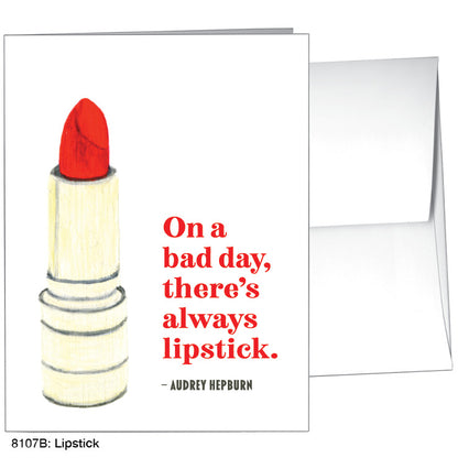 Lipstick, Greeting Card (#8107B), A2 Card Front, www.printedcanvas.com