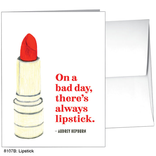 Lipstick, Greeting Card (#8107B), A2 Card Front, www.printedcanvas.com