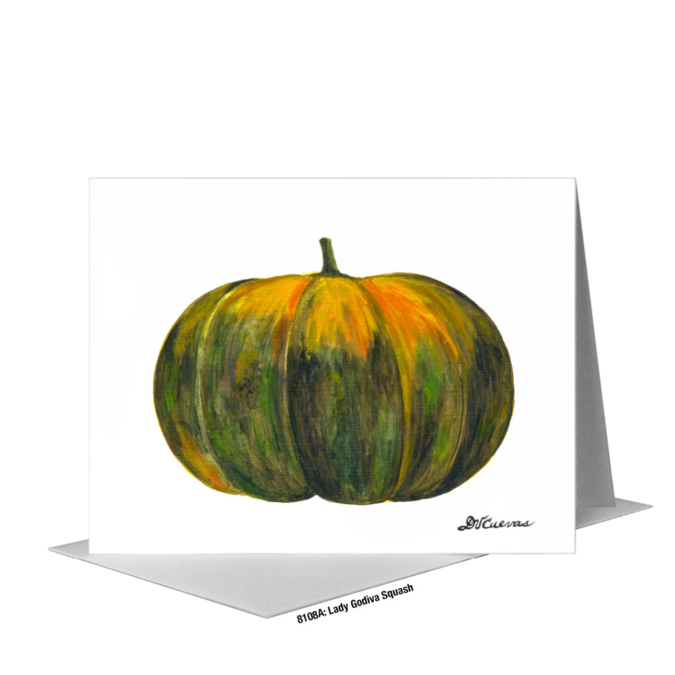 Lady Godiva Squash, Greeting Card (#8108A)