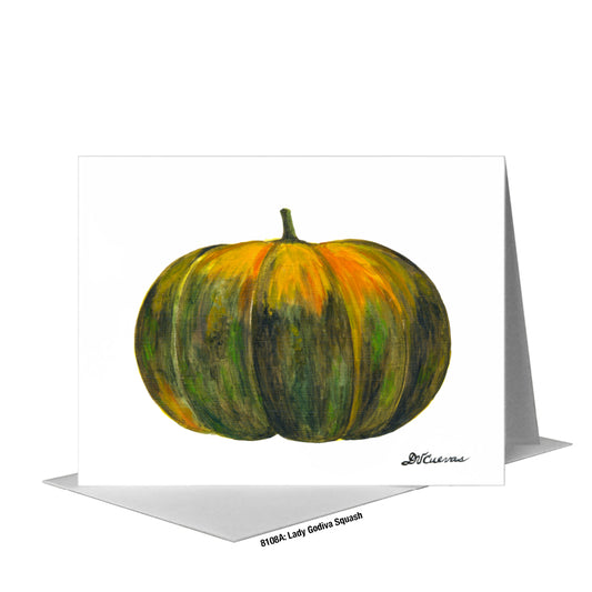 Lady Godiva Squash, Greeting Card (#8108A)