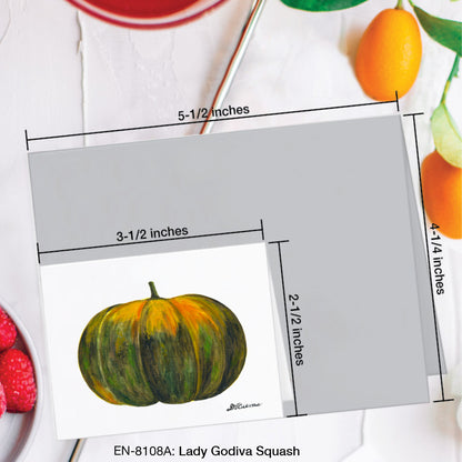 Lady Godiva Squash, Greeting Card (#8108A)