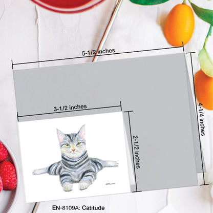 Cattitude, Greeting Card (#8109A)