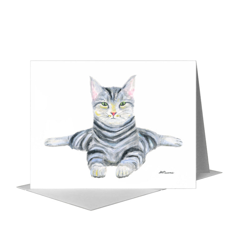 Cattitude, Greeting Card (#8109A) A2 Card Front, www.printedcanvas.com