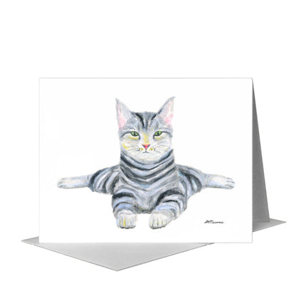 Cattitude, Greeting Card (#8109A) A2 Card Front, www.printedcanvas.com
