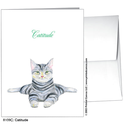 Catitude, Greeting Card (#8109C)