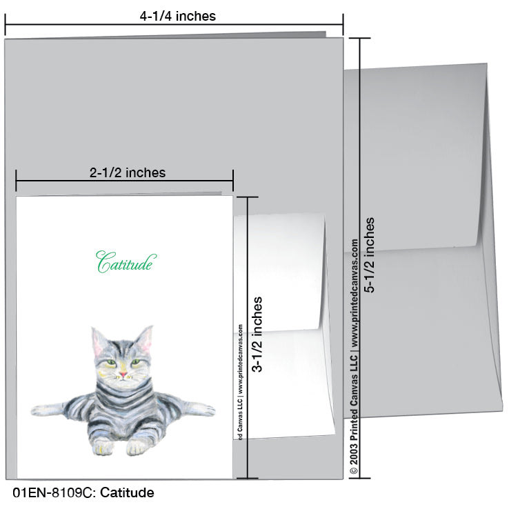 Catitude, Greeting Card (#8109C)