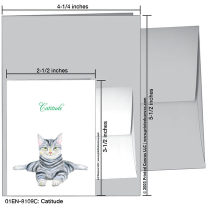 Catitude, Greeting Card (#8109C)