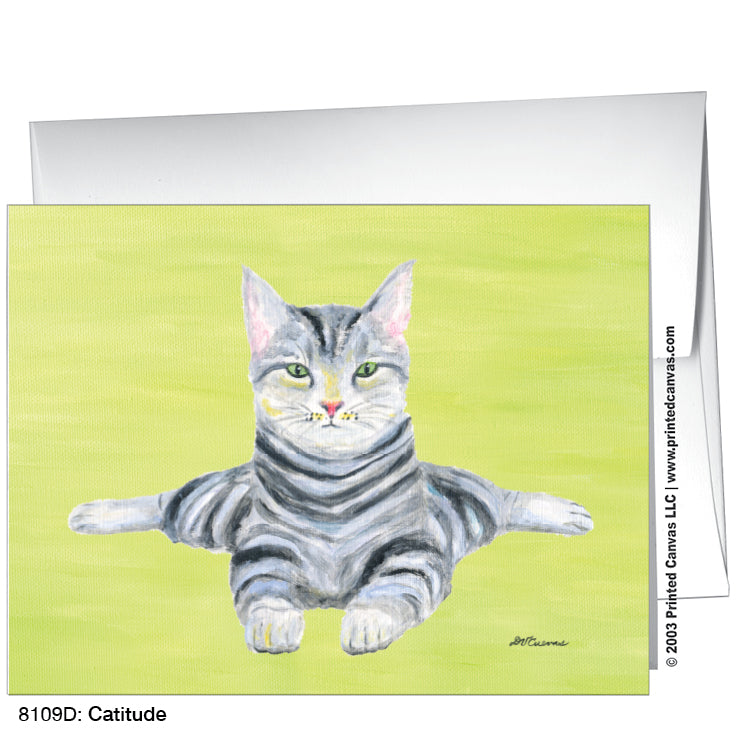 Catitude, Greeting Card (#8109D)