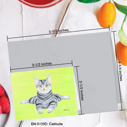 Cattitude, Greeting Card (#8109D)