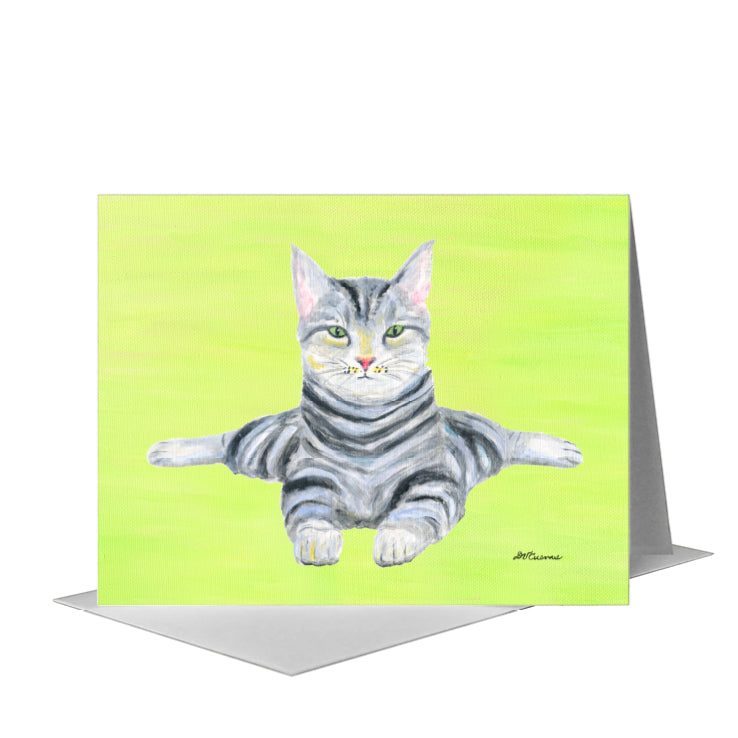Cattitude, Greeting Card (#8109D) A2 Card Front, www.printedcanvas.com
